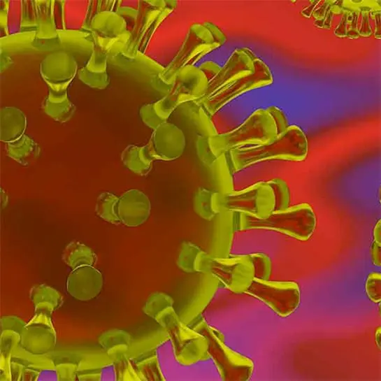 medical illustration of COVID-19 virus