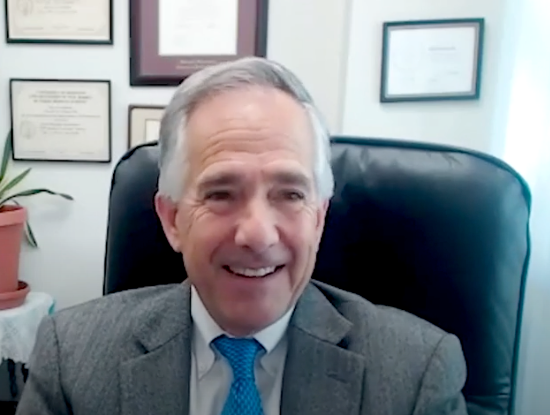 Dr. Ronald Nahass in his office | | ID Care | Hillsborough, NJ